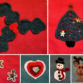 Christmas crochet appliqué